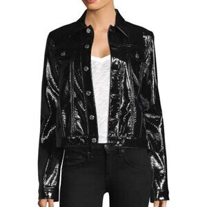 Helmut Lang Button Front Vinyl Jacket